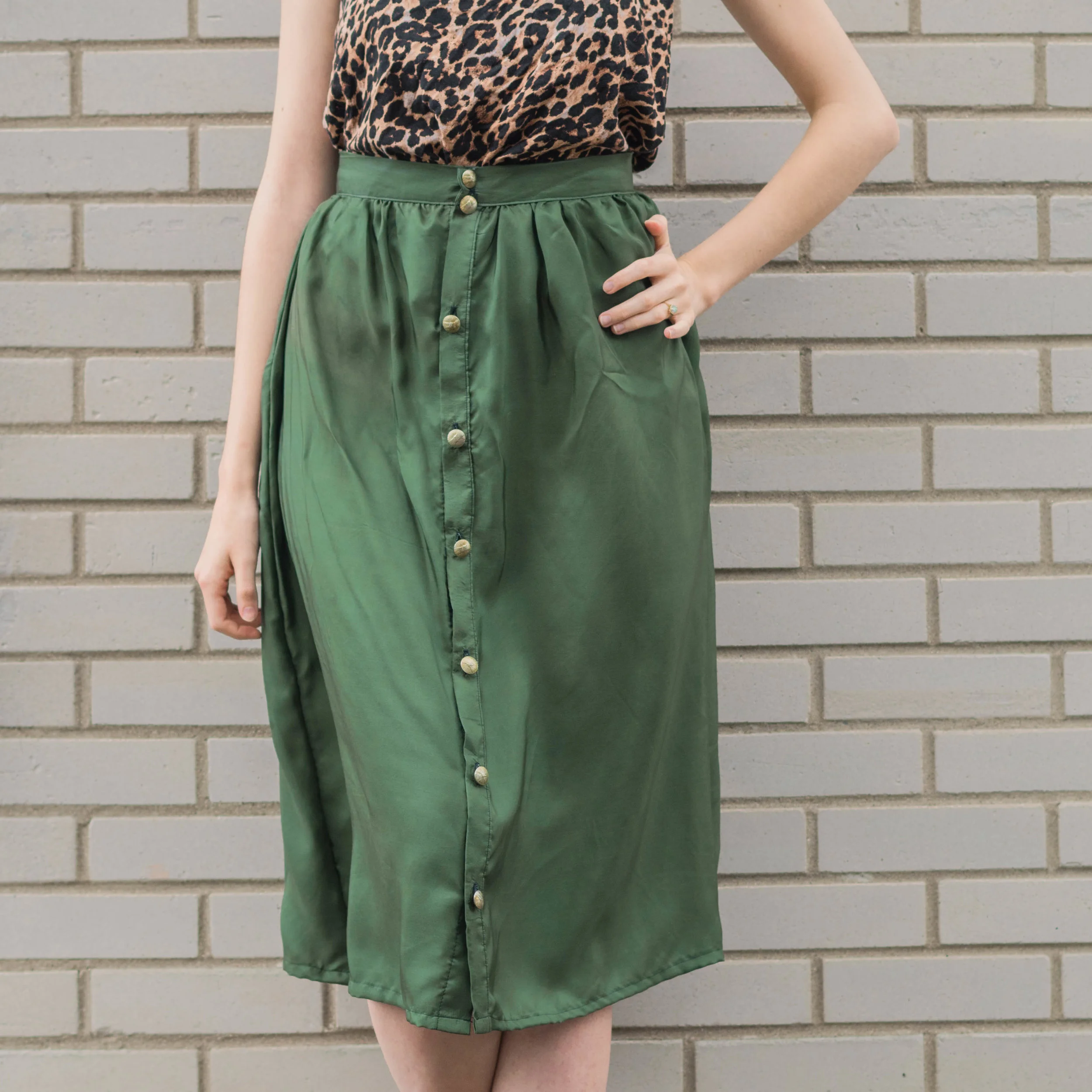 Sweet Silk Dolores Midi Skirt from La Maison Victor Maker Style